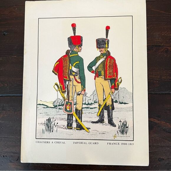 Vintage French Imperial Guard Prints 1800-1815 - Picture 2 of 3